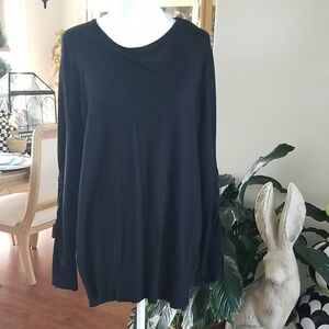 Alfani Classic Black Women's Crew Neck Sweater